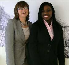 Katie Marsh and Mary-Joyce Insaidoo